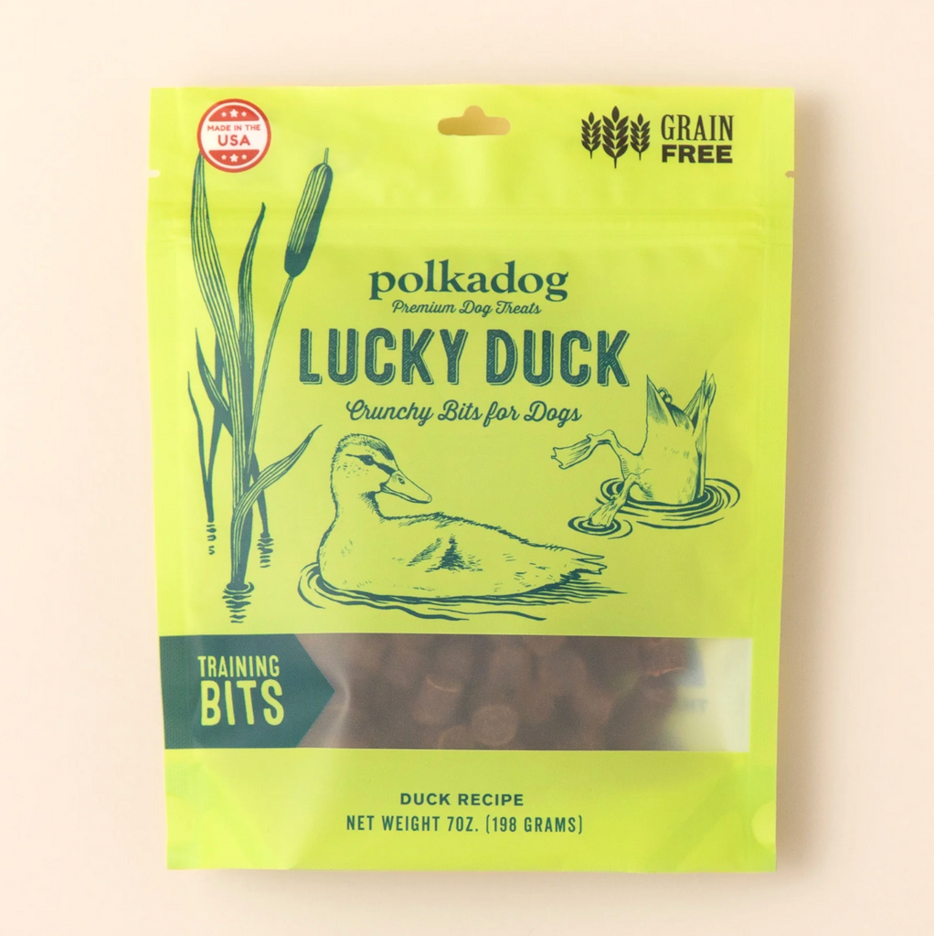 Lucky Duck Training Bits Dog Treats - 7oz Pouch