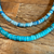 Minnie Beaded Necklace - Light Blues
