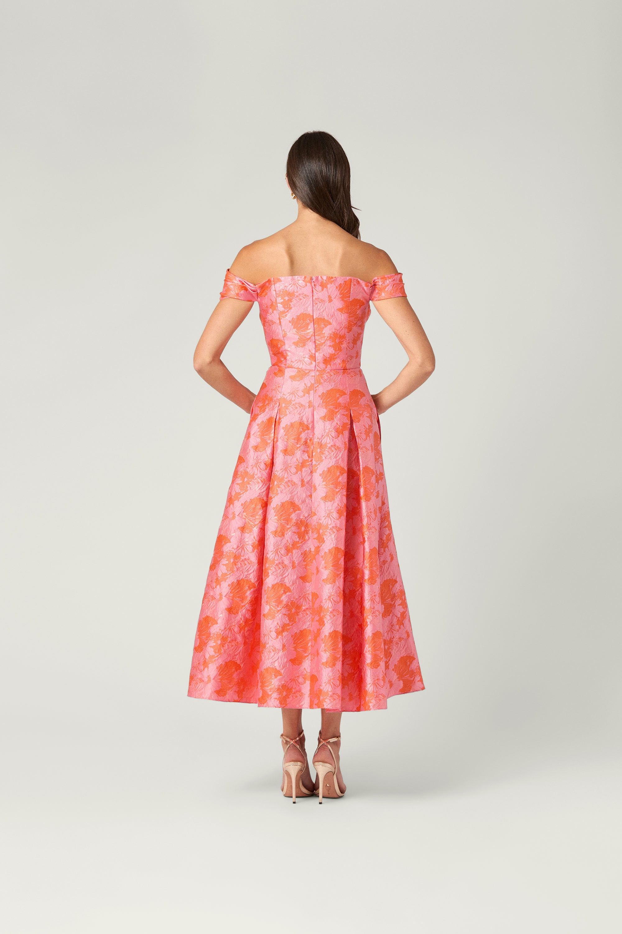 coral pink dress Midnight Tropez Dress