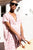 Francina Caftan - Chevron Blush