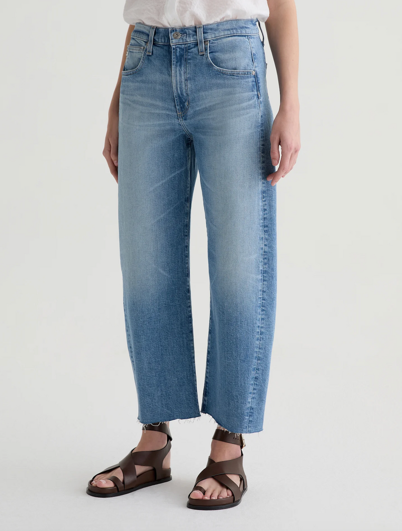 Hattie High Rise Barrel Crop - Helios