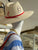 Baldiz Embroidered MVY Shark Palm Hat