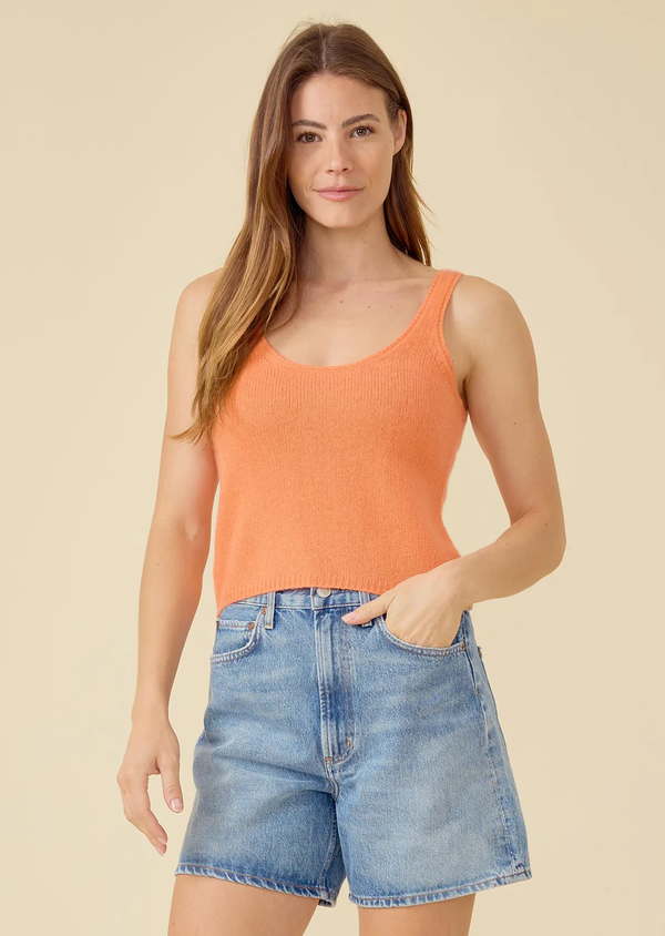 Talia Cashmere Tank - Melon