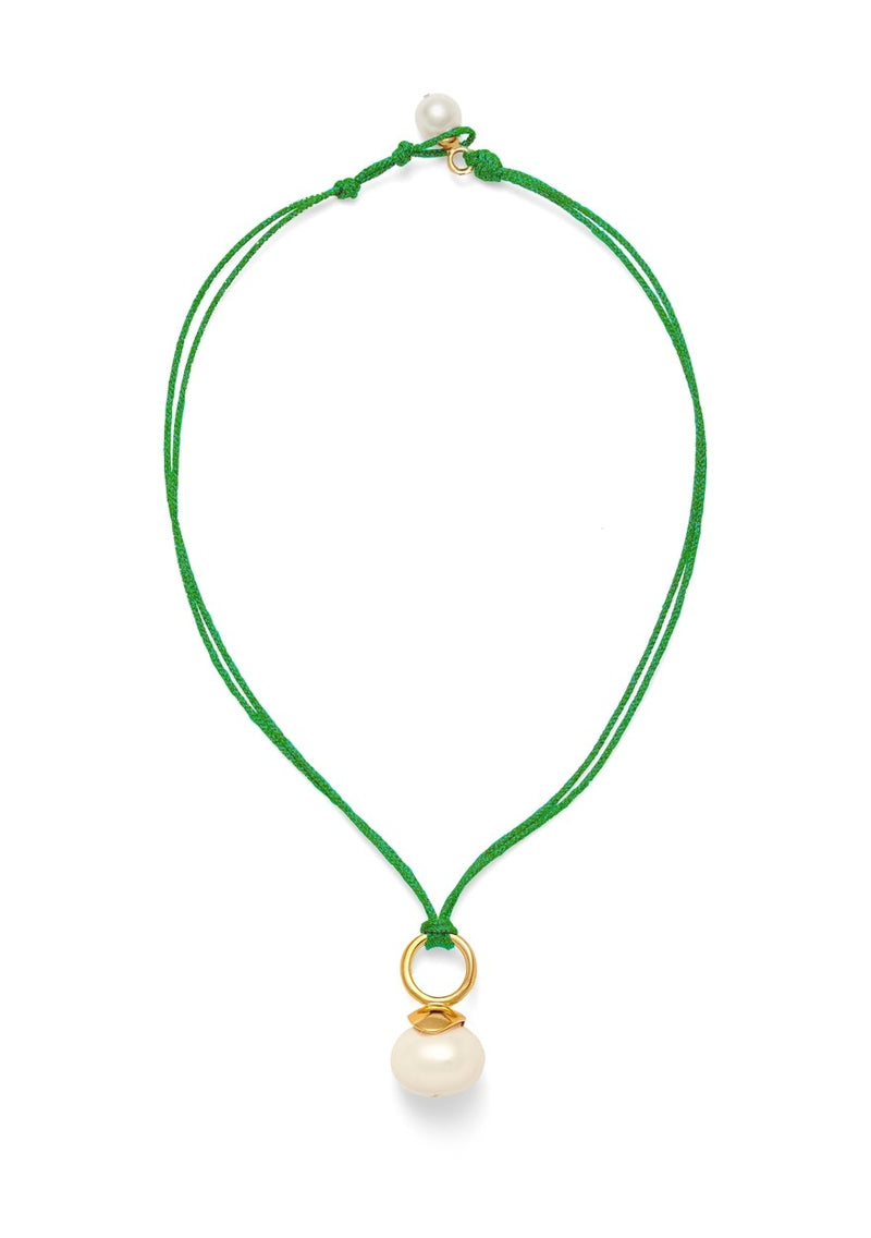 Catherine Canino Pebble Pearl Cord Pendant