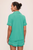 Gisele Relaxed Short PJ Set - Oasis Green/White