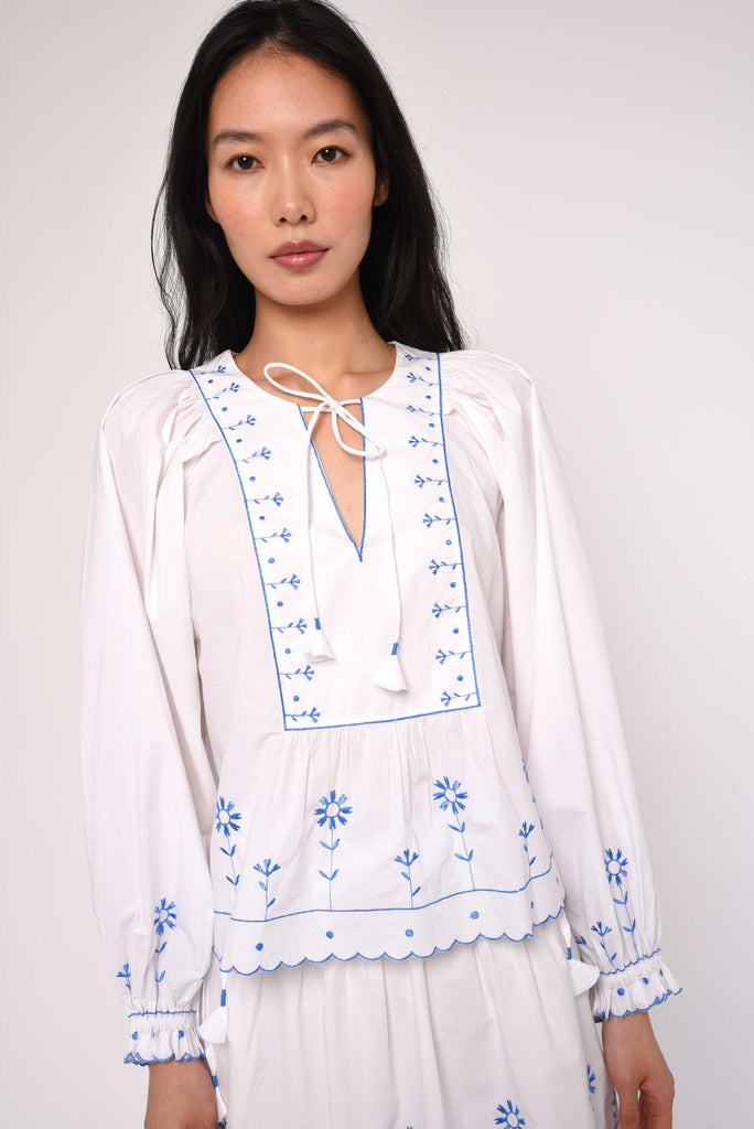 Junie Top - Margaret Embroidery