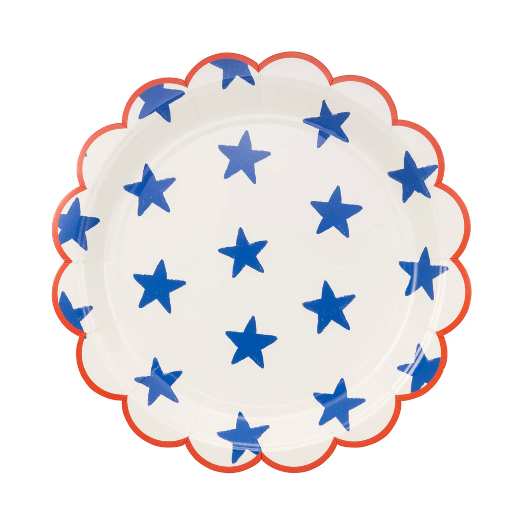 Blue Stars 9" Paper Plates