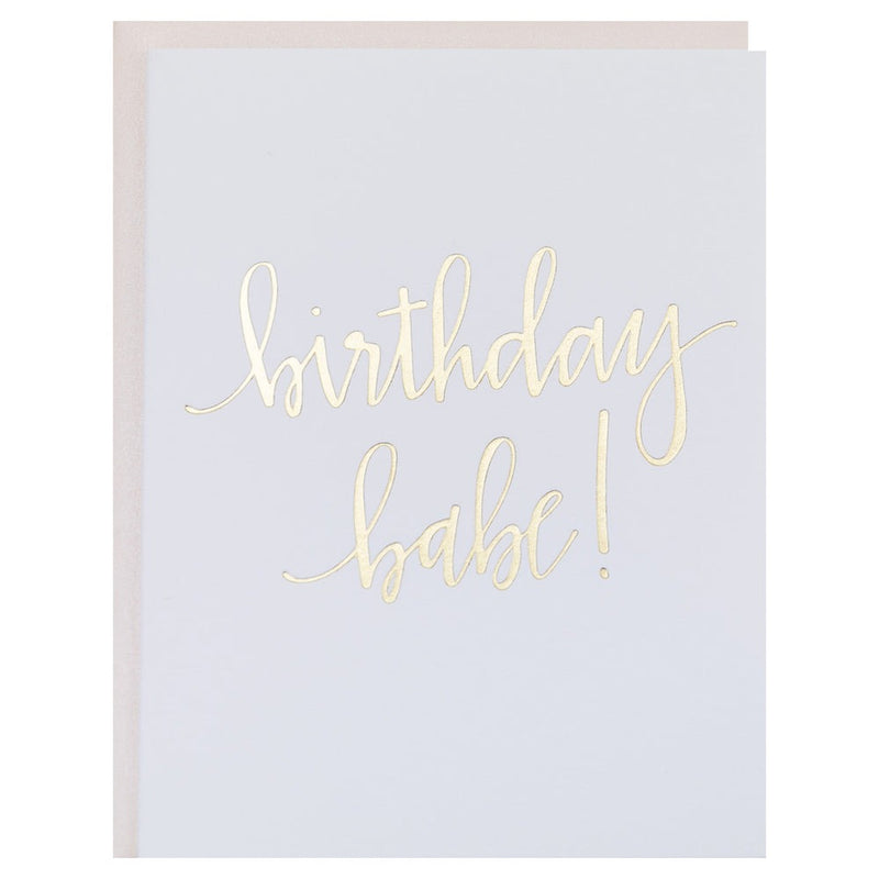 Birthday Babe Letterpress Card