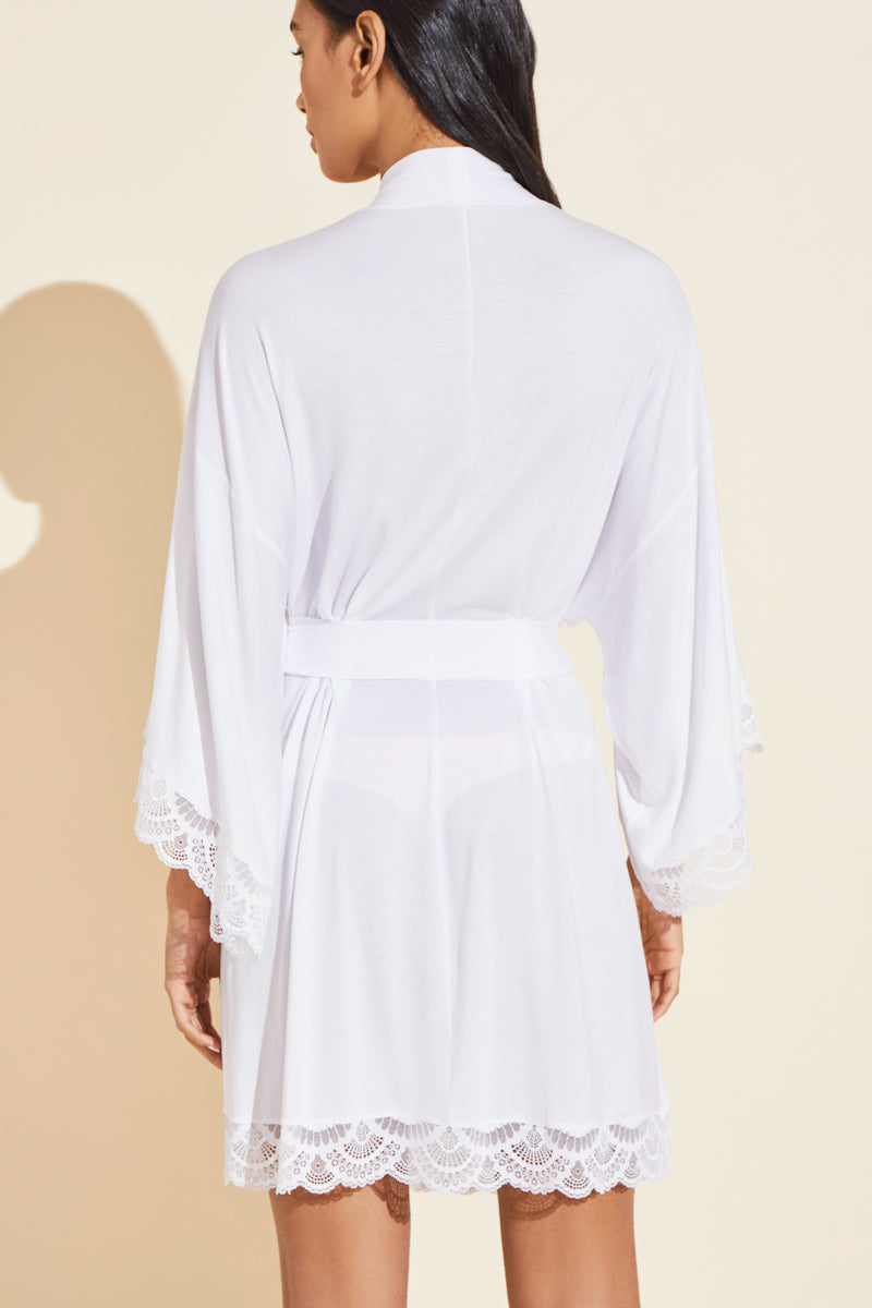 Mariana Short Robe - White