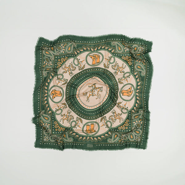 Large Wool & Cashmere Rodeo Scarf