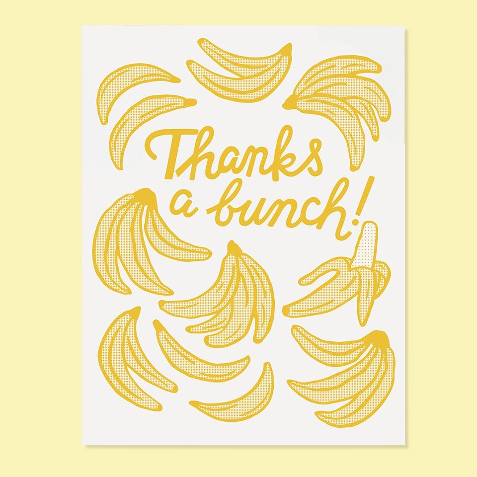 Banana Thanks Card