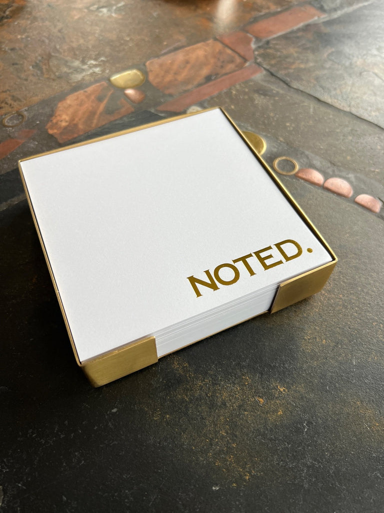 Noted. Jotter Tray - Brass