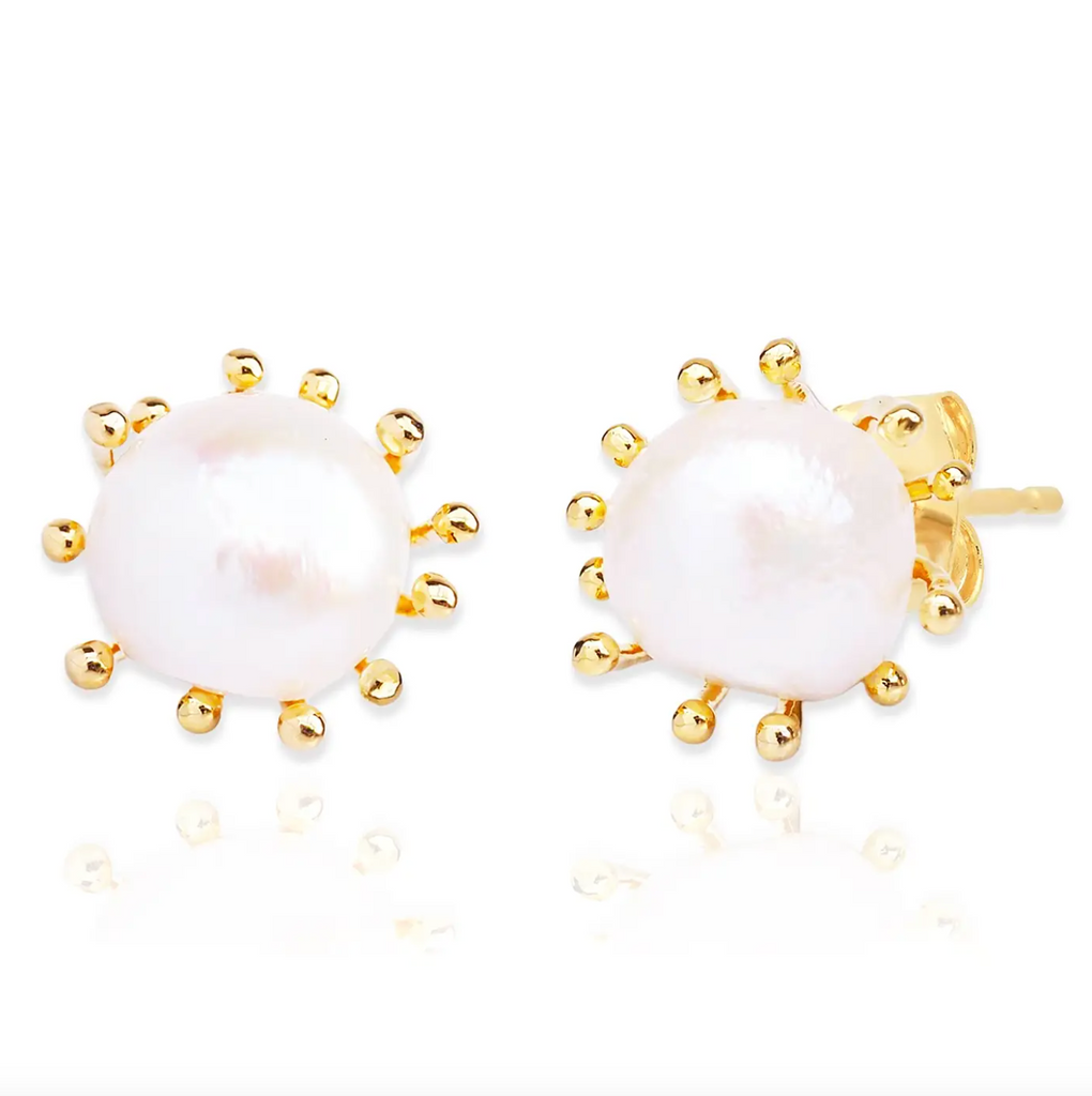 Pearl Bloom Prong Studs