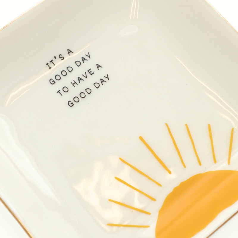 It's A Good Day Square Trinket Tray