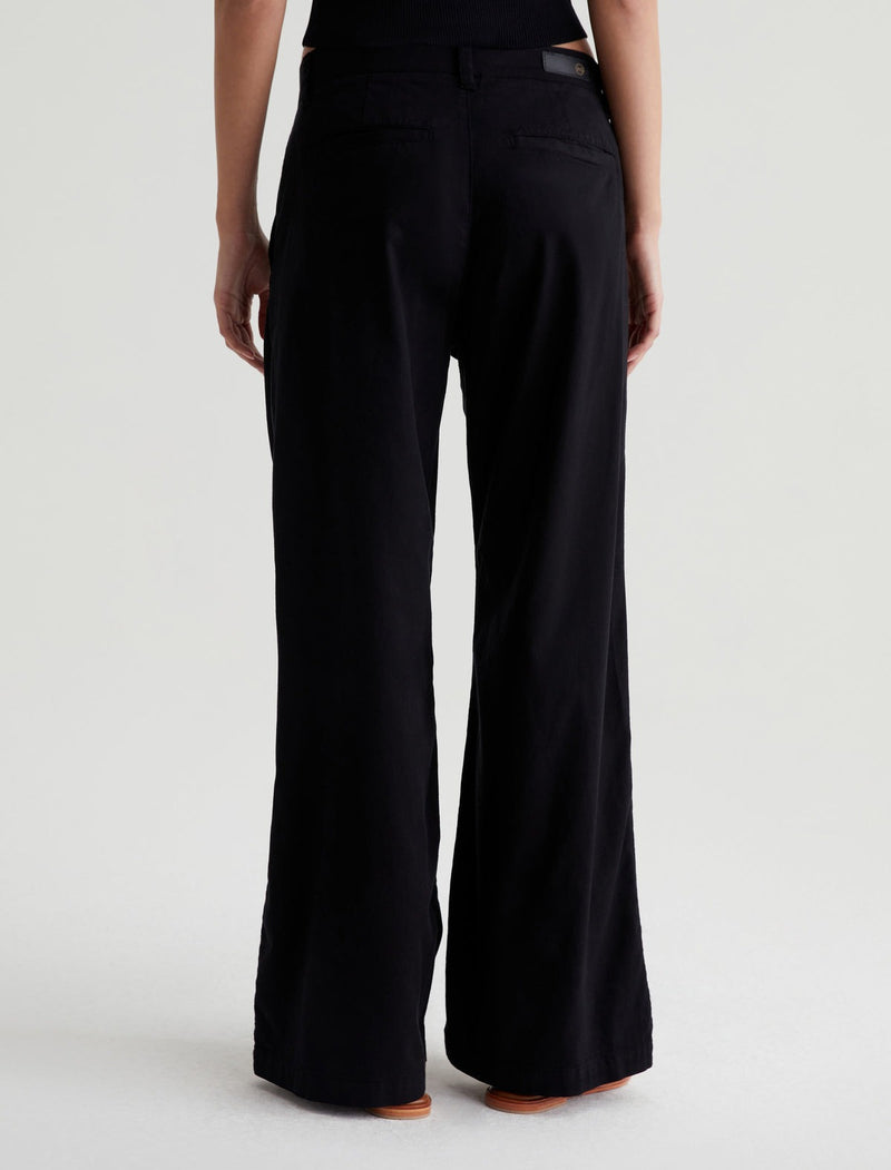 Caden Wide Leg Trouser - Super Black