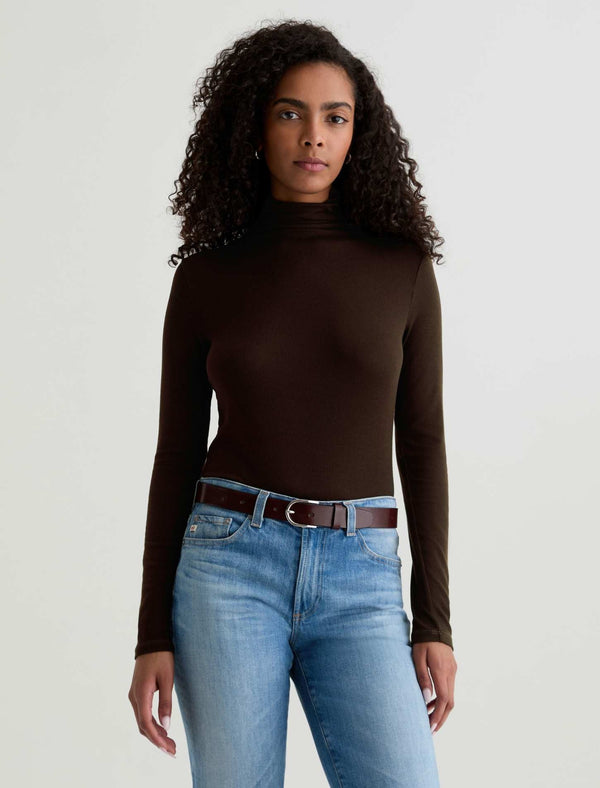 AG Jeans Chels Turtleneck - Coffee Bean