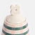 Pink & Teal Check Flower Stoneware Jar