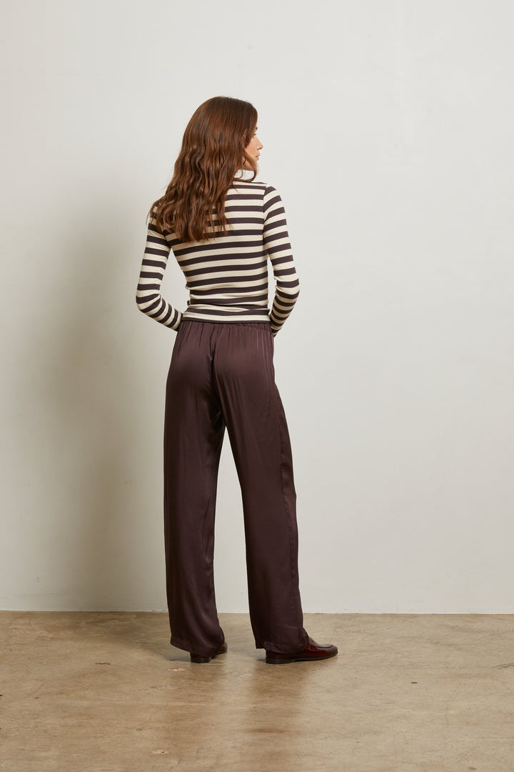 Camille Satin Wide Leg Pant