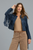 Shania Washed Suede Jacket - Twilight