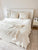 Cozy Cotton Boucle Fringe Throw - White