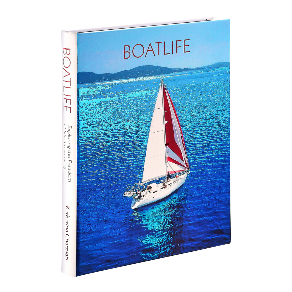 Leather Bound Boatlife Book - White