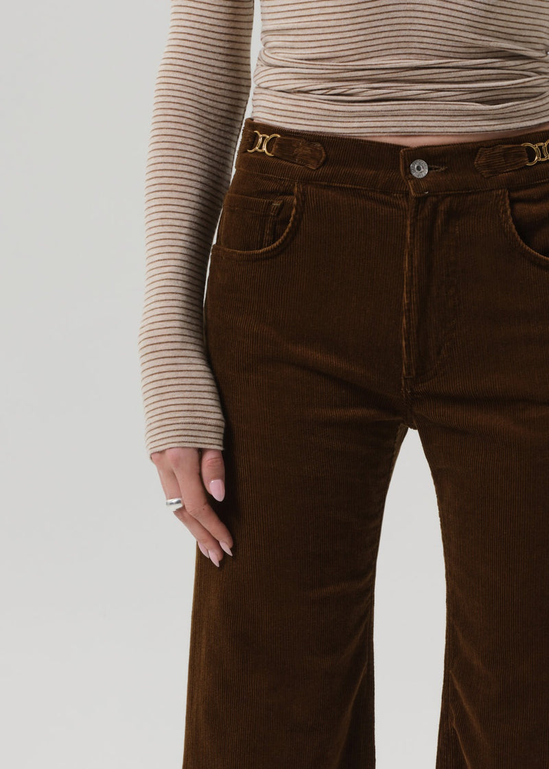 Corduroy Kimberly Flare - Manuka