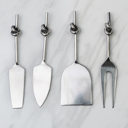 Stainless Steel Knot Cheese Knives Set