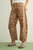 Paisley Print Washed Barrel Leg