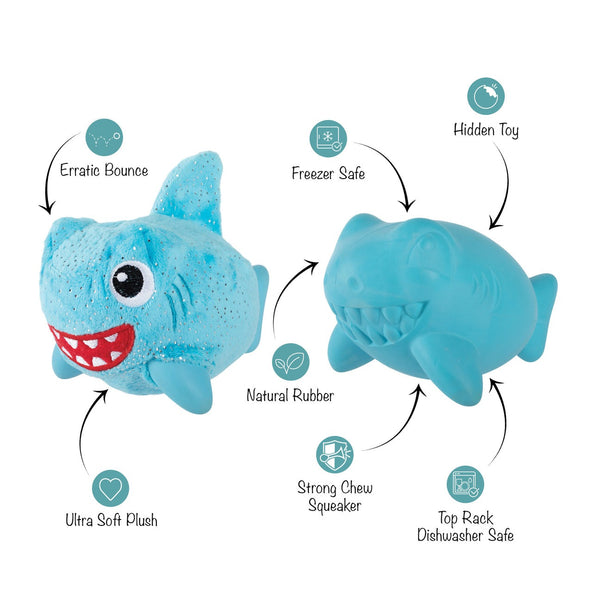 Out Of The Blue Plush/Rubber Dog Toy