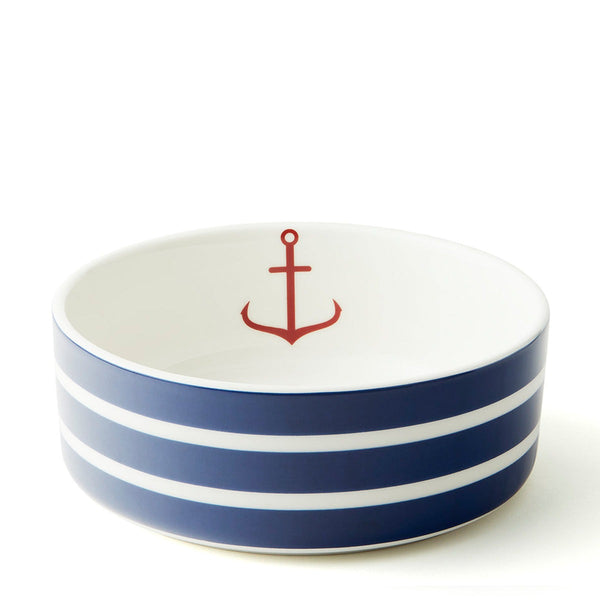 Beach Towel Stripe Pet Bowl - Medium