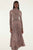 Baby Pink Leopard Pleated Maxi Skirt