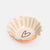 Orange Scallop Edge Hearts Cereal Bowl