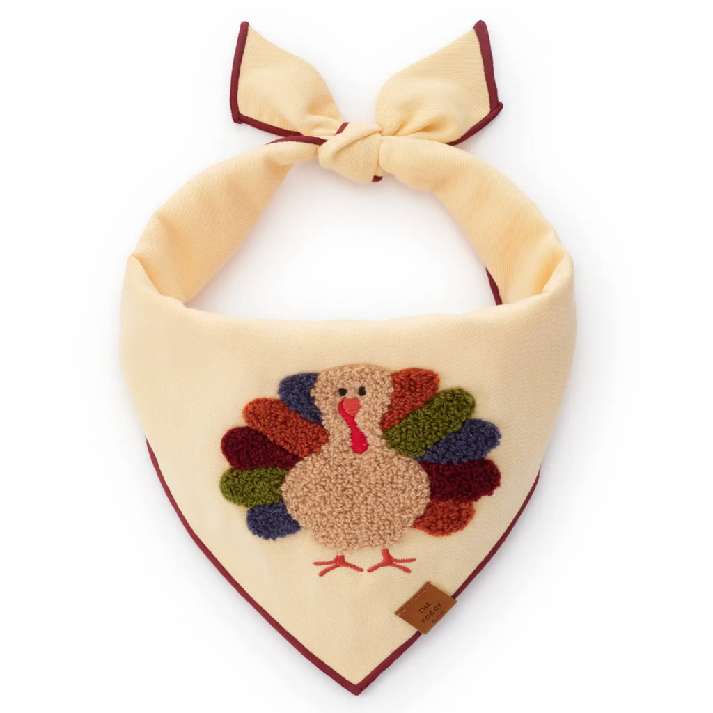 Turkey Applique Dog Bandana