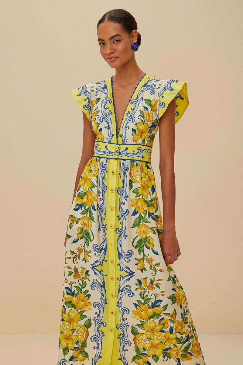Off-White Sicily Scarf Maxi Dress