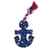 Anchors Away Dog Toy - Navy