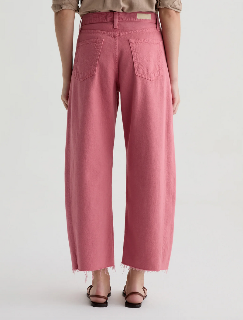 Hattie High Rise Barrel Crop - Peony