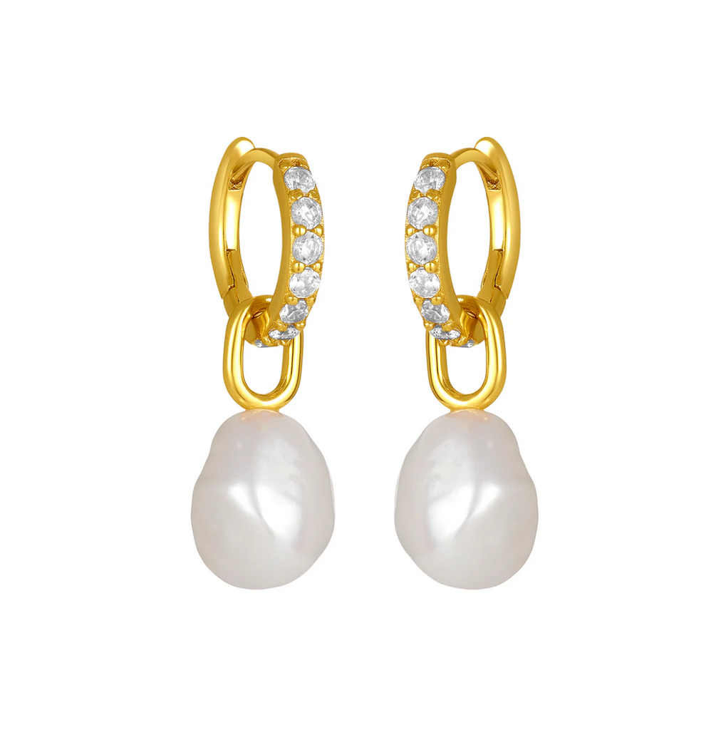 Juliette Pearl Huggies - Gold