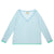 Tipped Little Stripe Vee - Arctic Blue/Mojito