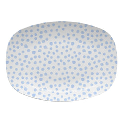 Light Blue Dotty Platter