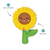 Way To Grow Sunflower Latex Dog Toy