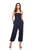 Tube Gathered Ankle Jumpsuit - Midnight