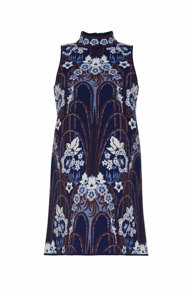 Ayla Mini Dress - Fontaine Navy