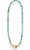 Peruvian Turquoise Beaded Necklace - 16"