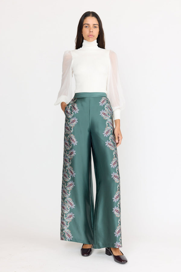 Marta Pant - Reseda Paisley