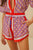 Graphic Pineapple Scarf Multicolor Shorts