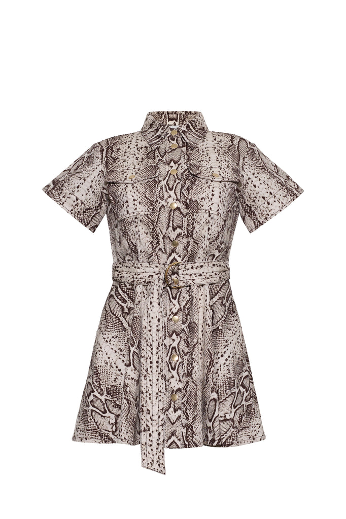Walter Dress - Classic Snake Grey
