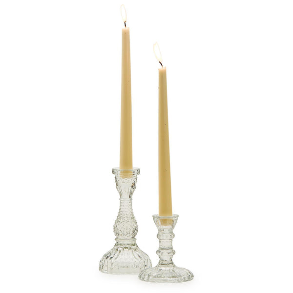 Two's Company Casa Verde Glass Candlestick - Large Clear