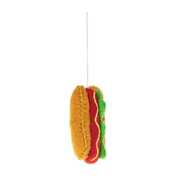 Felt Hot Dog Ornament