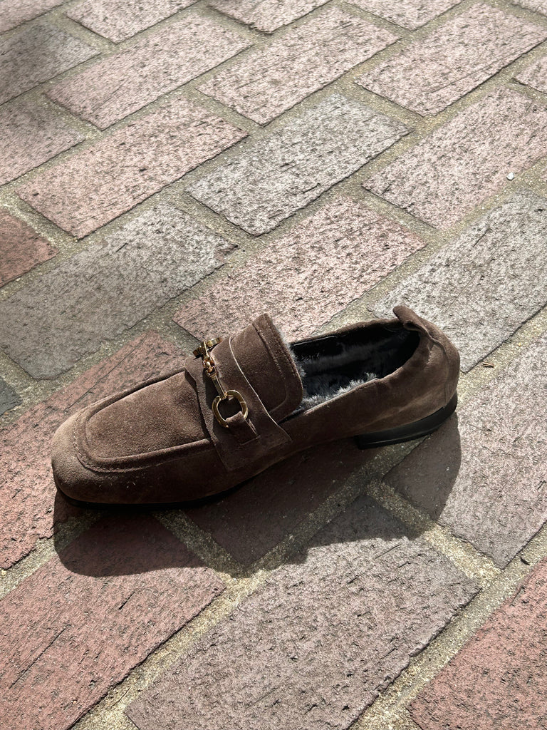 Leather Lena Loafer - Crosta Testa