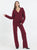 Aster Cashmere Cable Cardigan - Currant